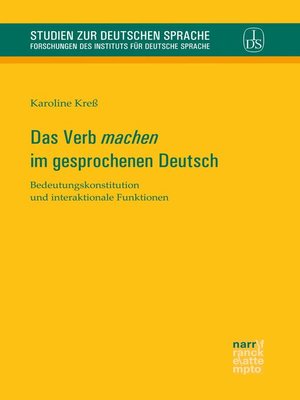 cover image of Das Verb 'machen' im gesprochenen Deutsch